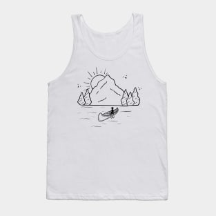 Landscape line art Tank Top